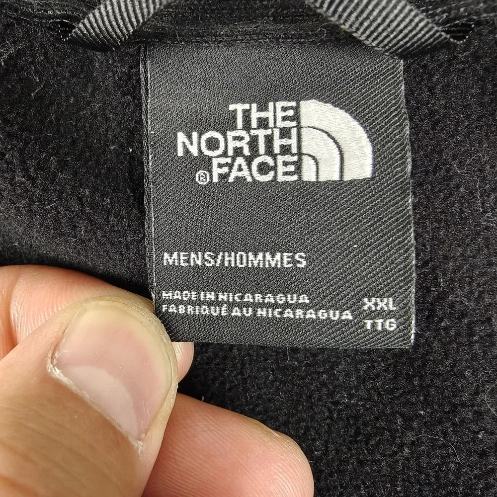 The‎ North Face Jacket Mens 2XL Black Softshell Fleece Lined Full Zip Hiking